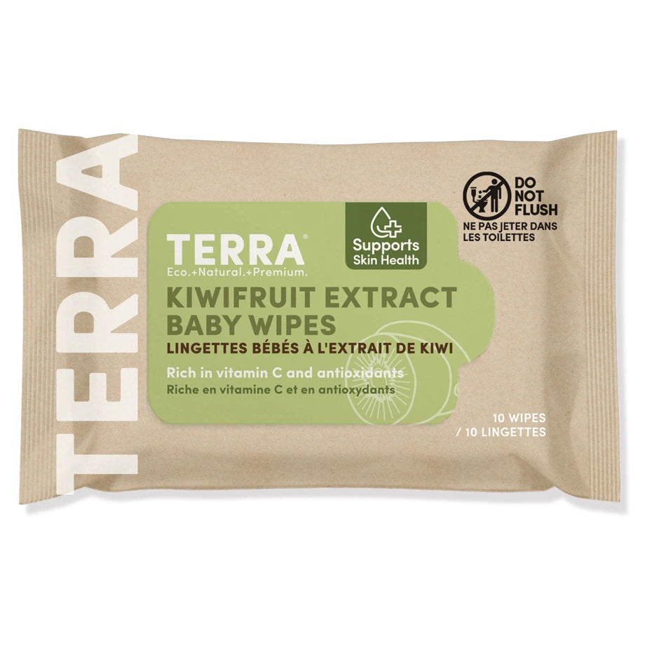 Terra Baby Wipes 10s (Kiwifruit)