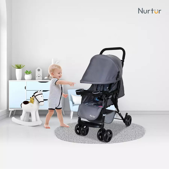 Nurtur Ryder Lightweight Baby Stroller (Grey)