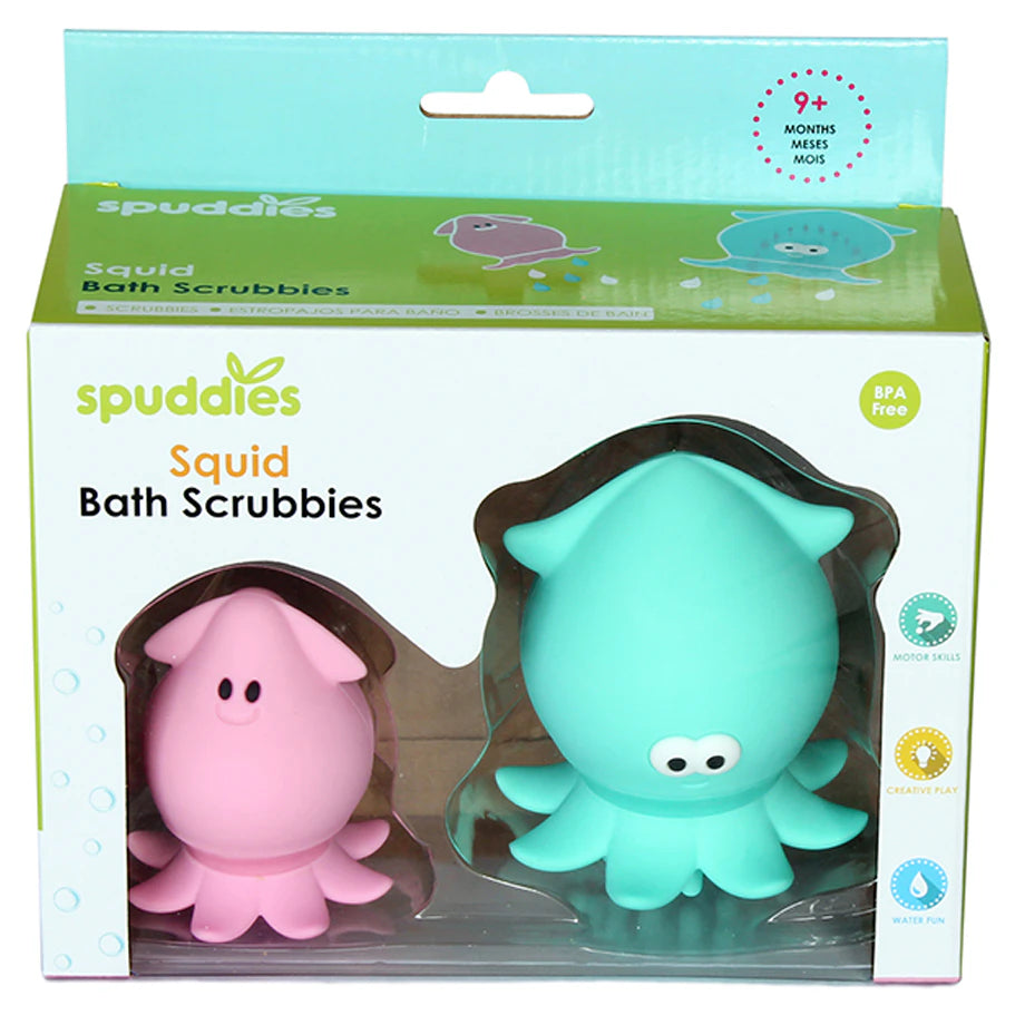 Spuddies Bath Scrubbies (Pink/turquoise)