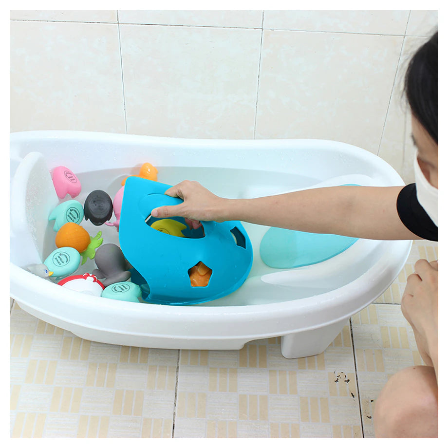 Spuddies Sea Turtle Bath Toy Organizer (Pink /Blue)