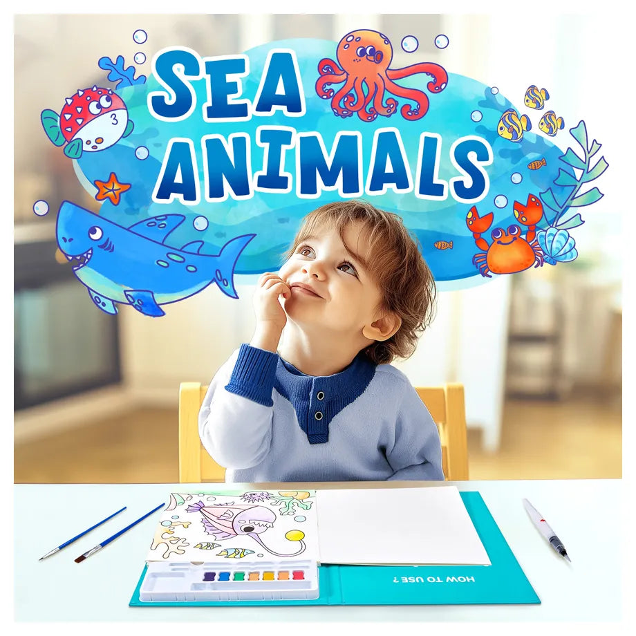 Joycat Ocean Watercolor Painting Book