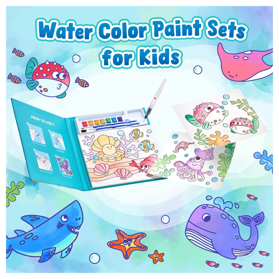 Joycat Ocean Watercolor Painting Book