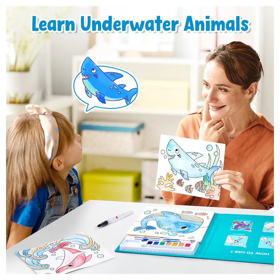 Joycat Ocean Watercolor Painting Book