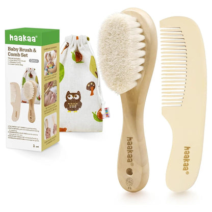 Haakaa Goat Baby Brush & Comb Set