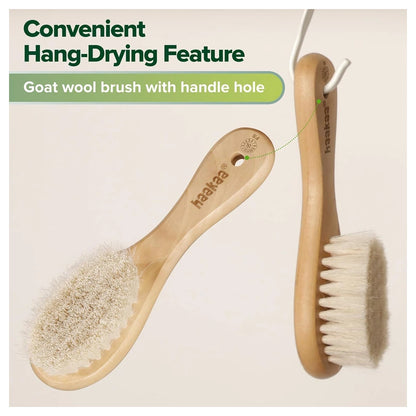Haakaa Goat Baby Brush & Comb Set