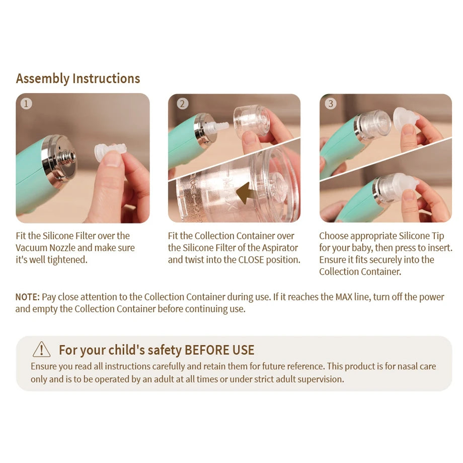 Haakaa Usb Rechargeable Baby Nasal Aspirator