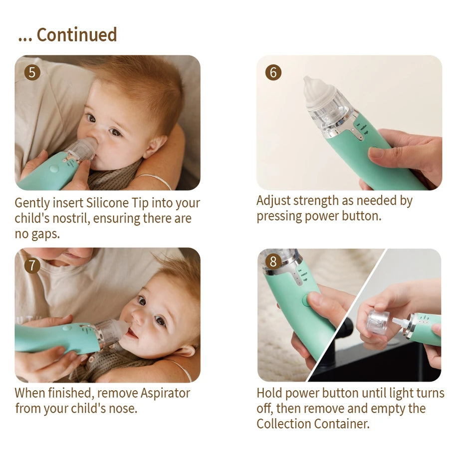 Haakaa Usb Rechargeable Baby Nasal Aspirator