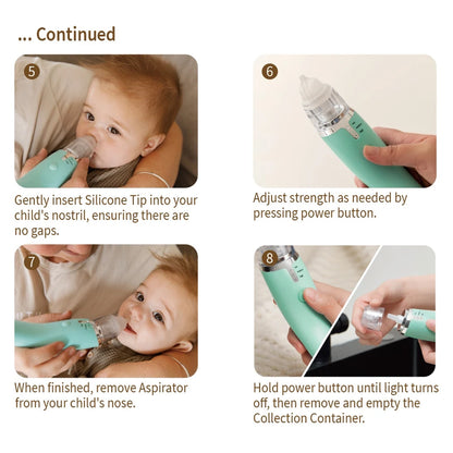 Haakaa Usb Rechargeable Baby Nasal Aspirator