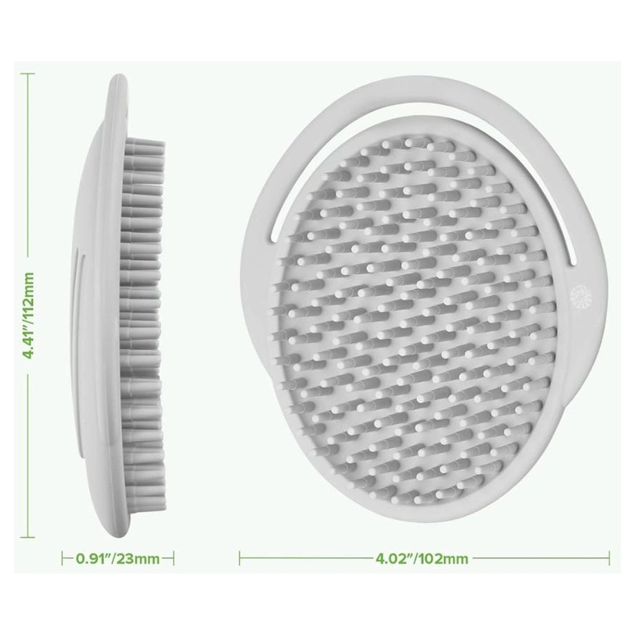 Haakaa Rainbow Silicone Shampoo Brush (Slate Grey)