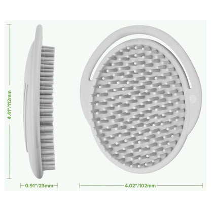 Haakaa Rainbow Silicone Shampoo Brush (Slate Grey)