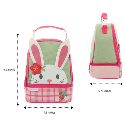 Stephen Joseph Bunny Lunch Pal Bag (Pink/Green)
