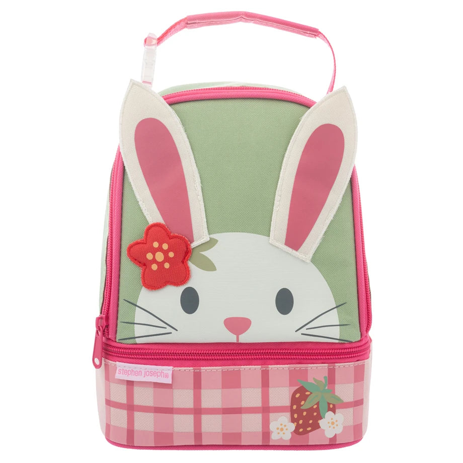 Stephen Joseph Bunny Lunch Pal Bag (Pink/Green)