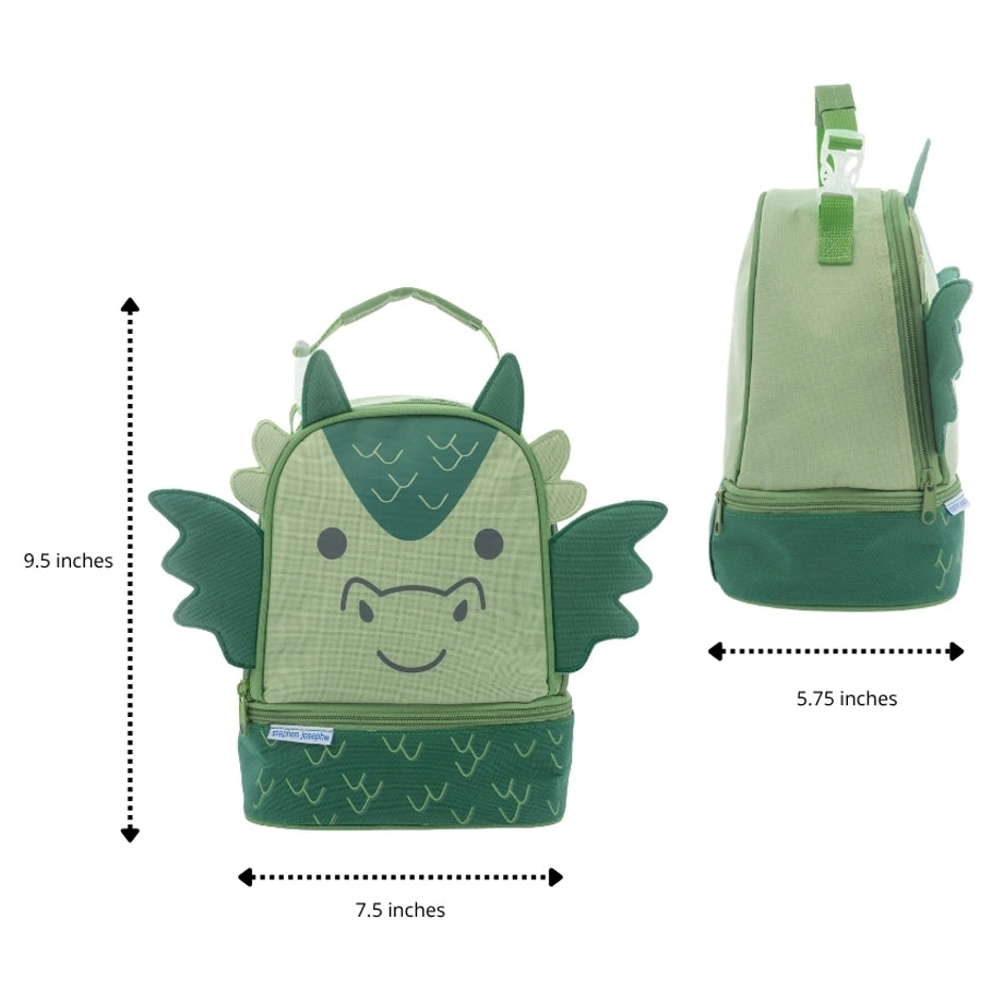 Stephen Joseph Dragon Lunch Pal Bag (Green)