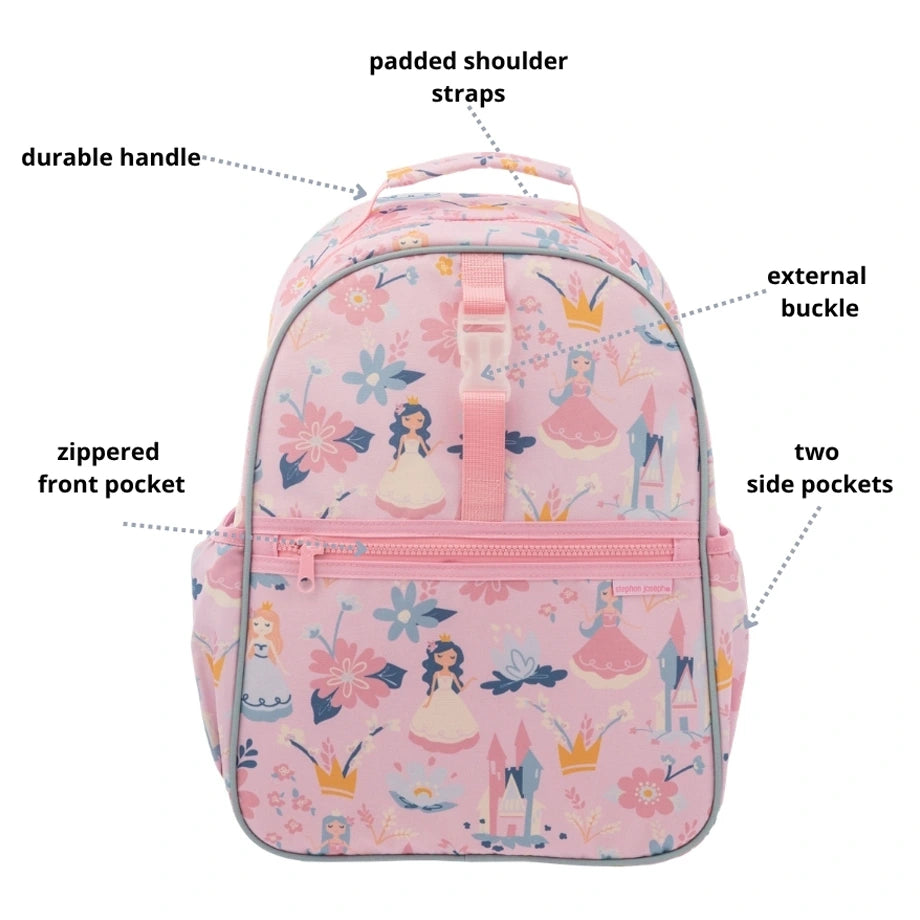 Stephen Joseph All Over Print Backpack (Princess)