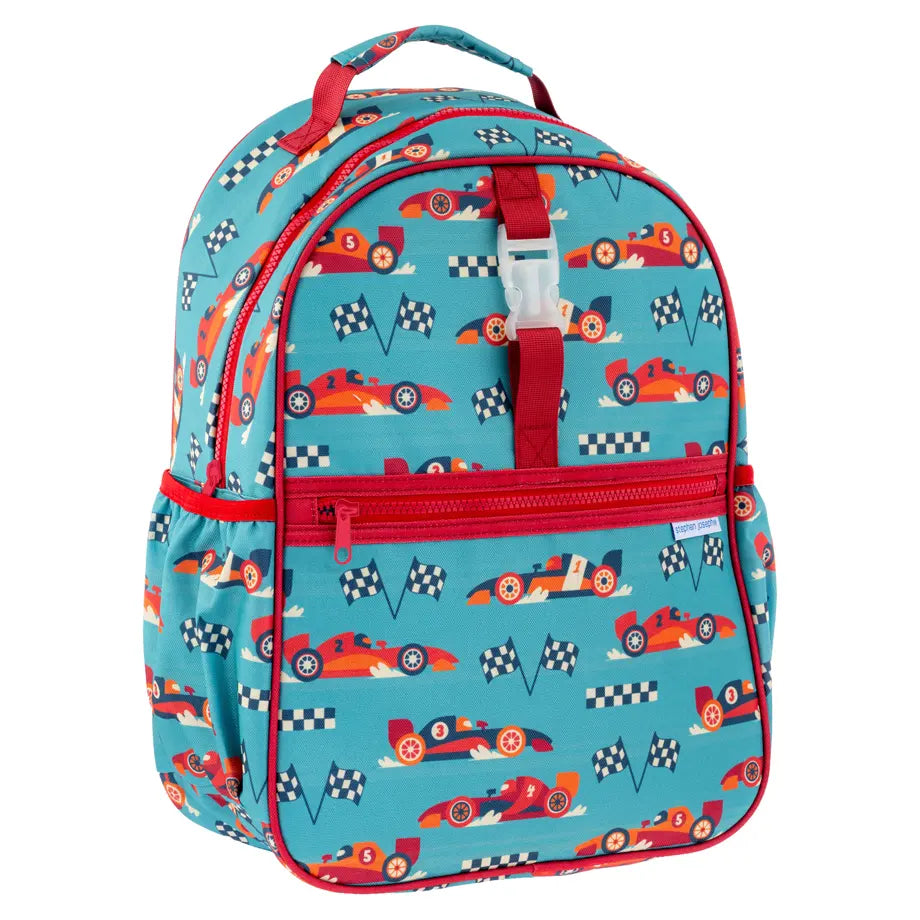 Stephen Joseph All Over Print Backpack (Race Car)