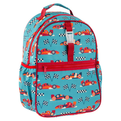 Stephen Joseph All Over Print Backpack (Race Car)