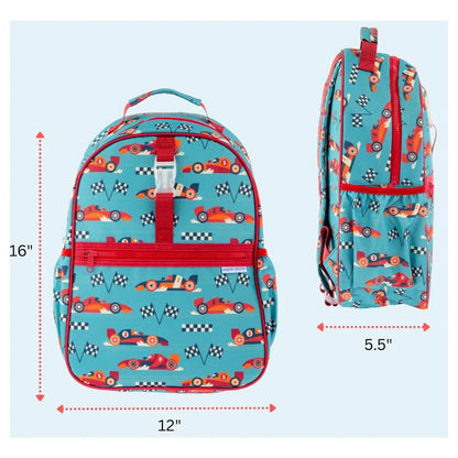 Stephen Joseph All Over Print Backpack (Race Car)