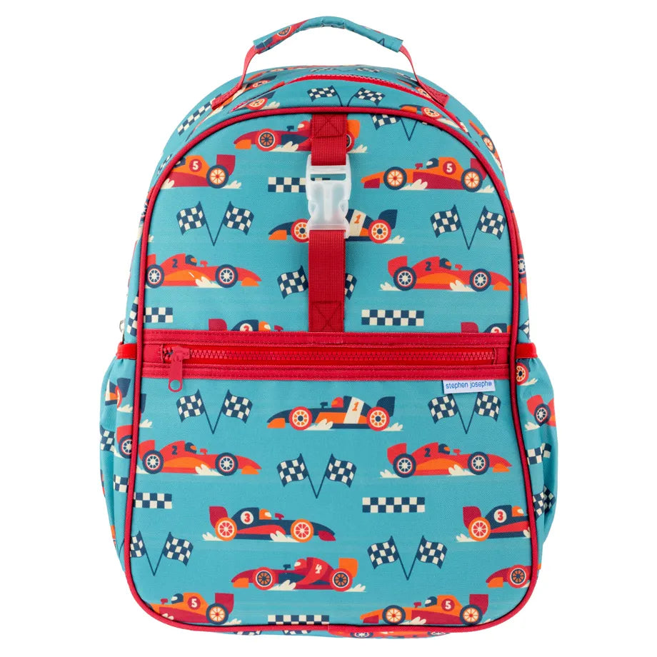 Stephen Joseph All Over Print Backpack (Race Car)