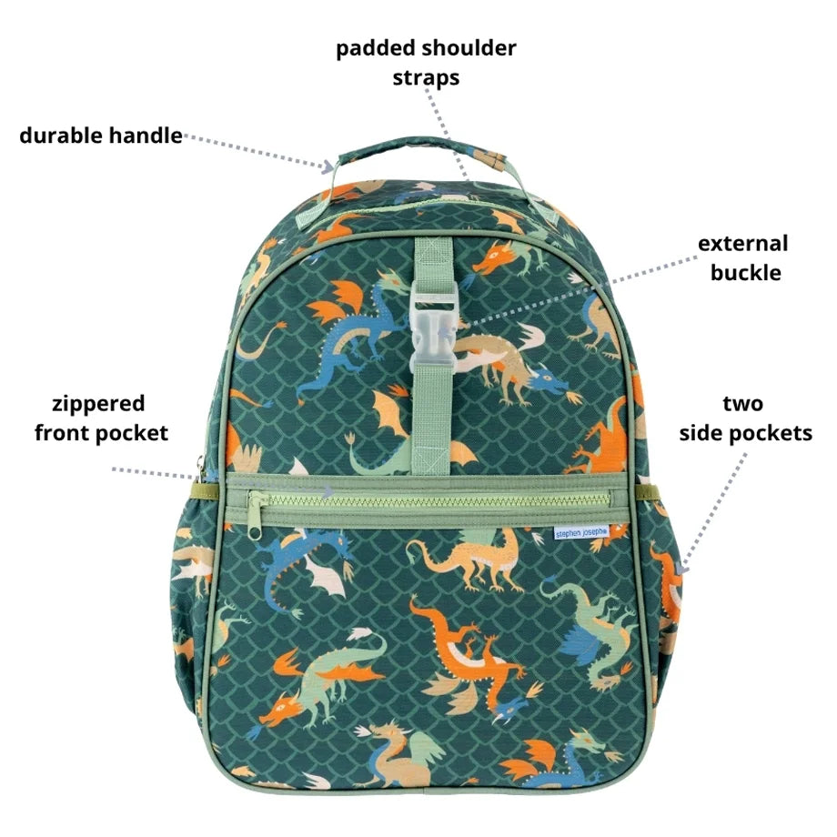 Stephen Joseph All Over Print Backpack (Dragon)