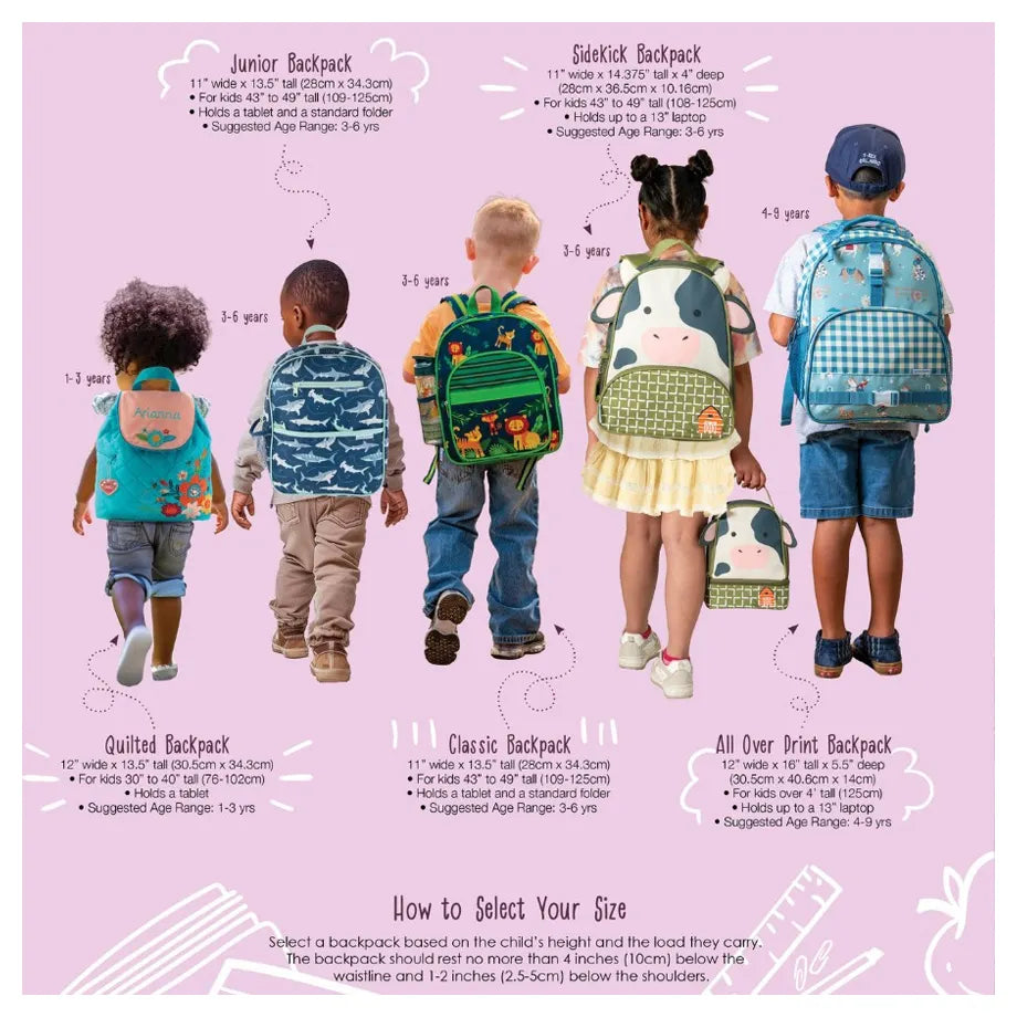 Stephen Joseph All Over Print Backpack (Dragon)