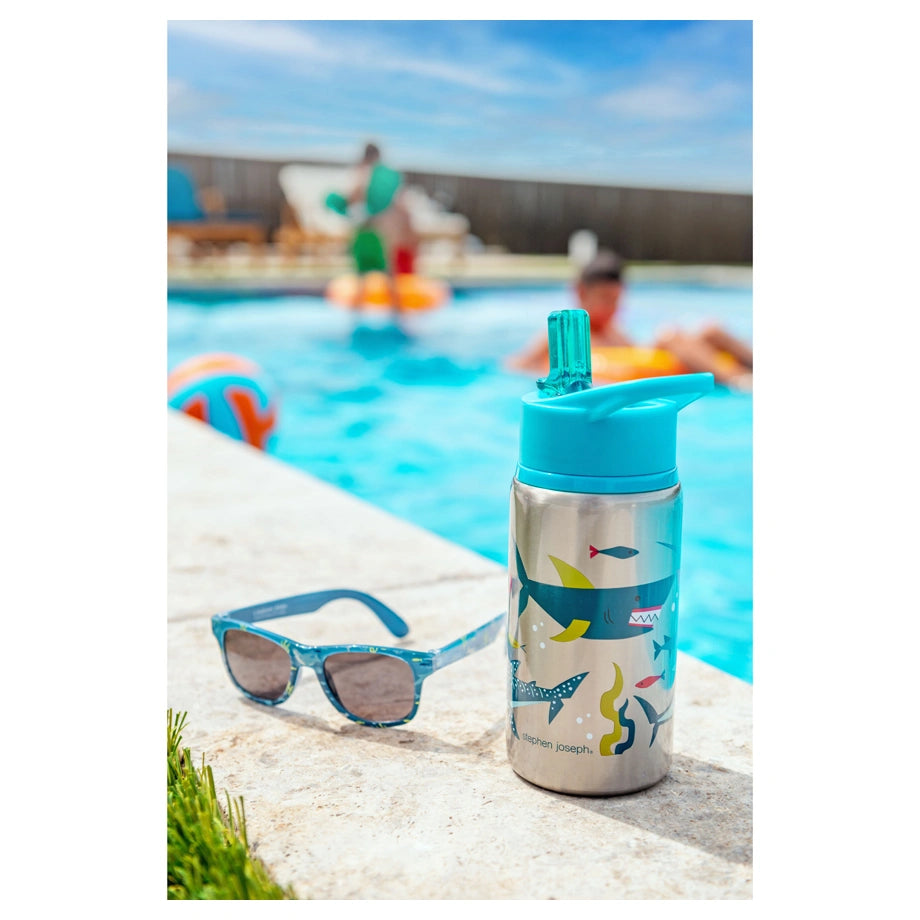 Stephen Joseph Stainless Steel Water Bottle (Shark)