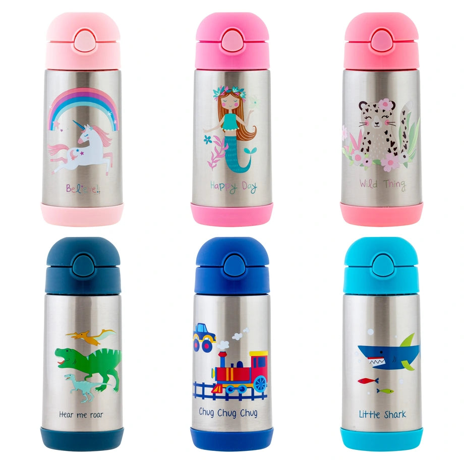 Stephen Joseph Double Wall SS Bottle (Mushroom)