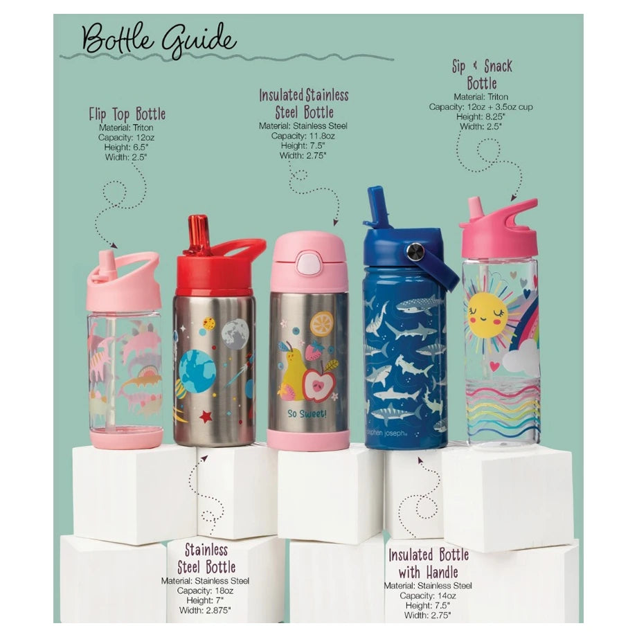 Stephen Joseph Double Wall SS Bottle (Mushroom)