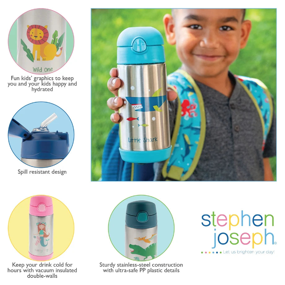 Stephen Joseph Double Wall SS Bottle (Mermaid)