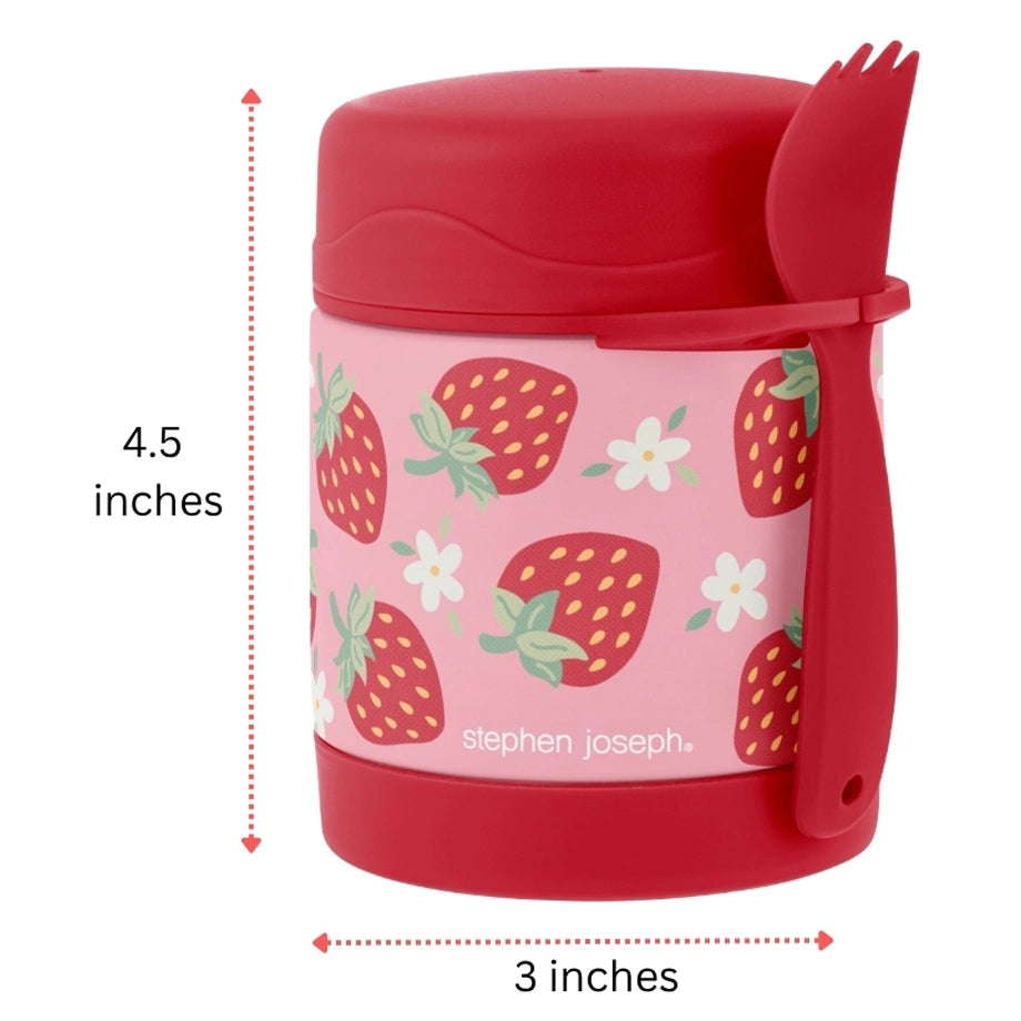 Stephen Joseph Insulated Food Jar (Strawberry)