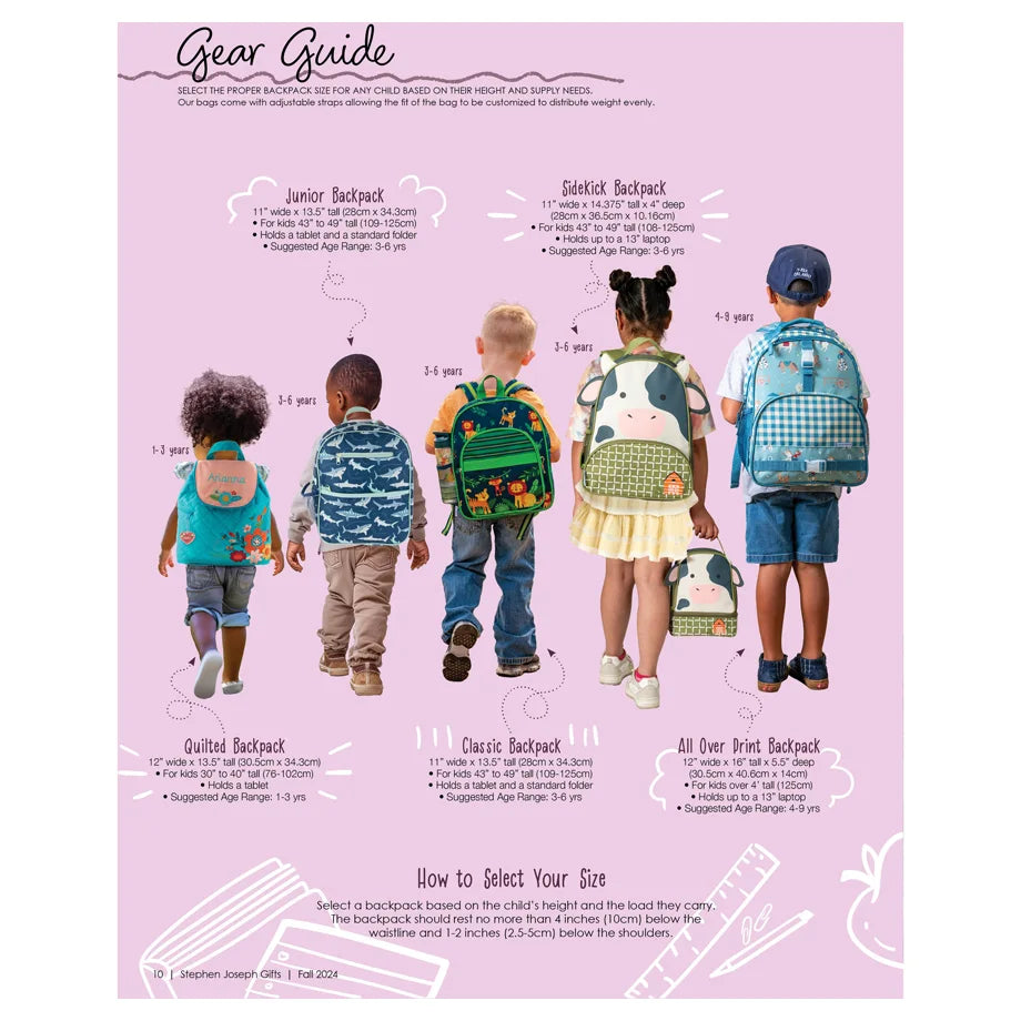 Stephen Joseph Junior Backpack (Bee)