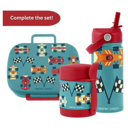 Stephen Joseph Bento Box With Removable Tray (Race Car)