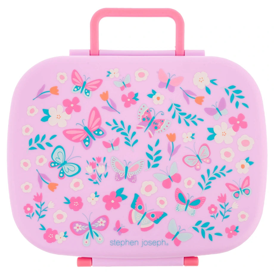Stephen Joseph Bento Box With Removable Tray (Butterfly)