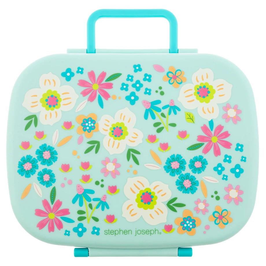 Stephen Joseph Bento Box With Removable Tray (Flower)