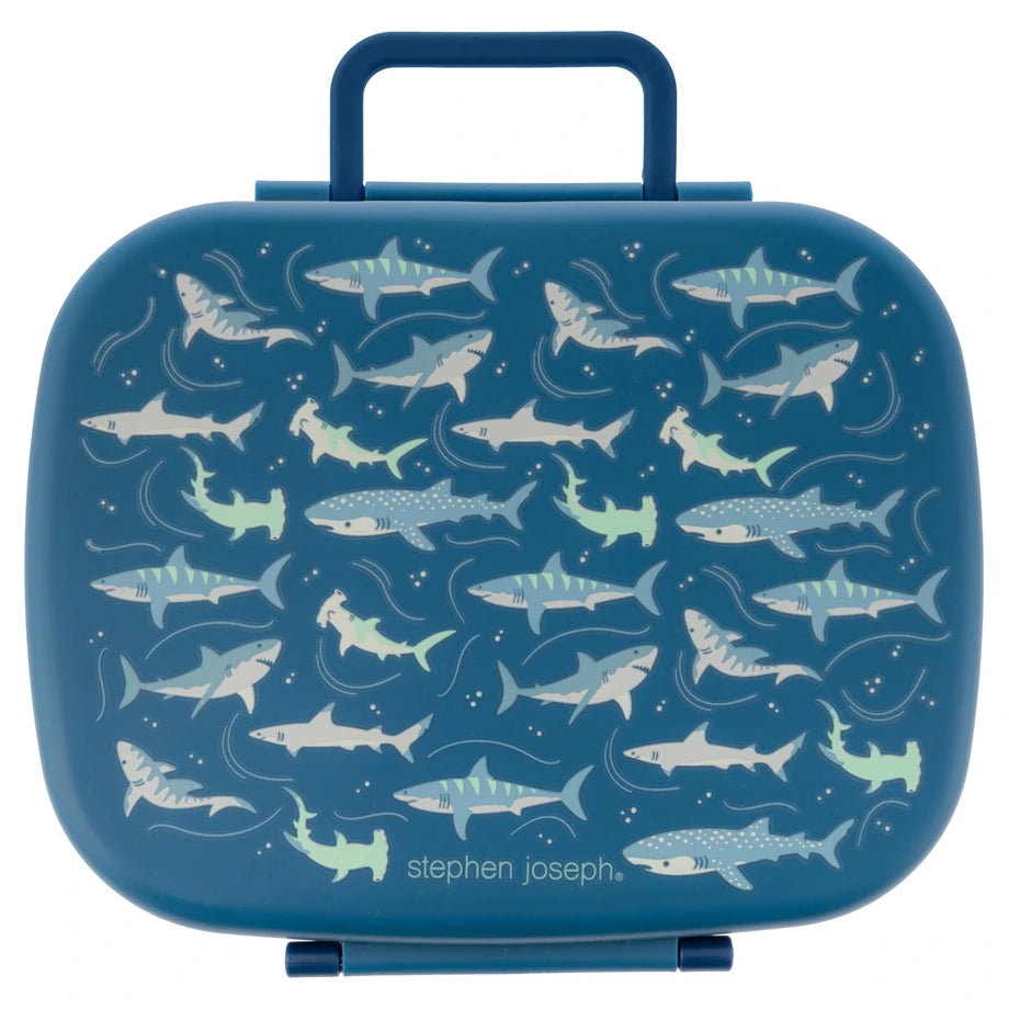 Stephen Joseph Bento Box With Removable Tray (Shark)