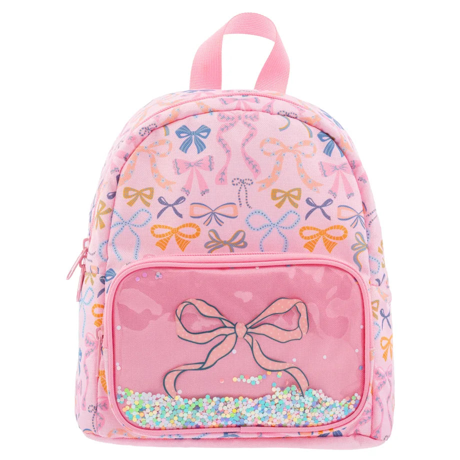 Stephen Joseph Mini Glitter Backpack (Bows)