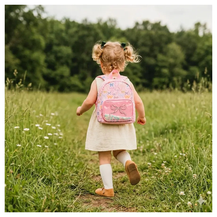 Stephen Joseph Mini Glitter Backpack (Bows)