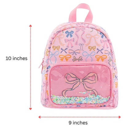 Stephen Joseph Mini Glitter Backpack (Bows)