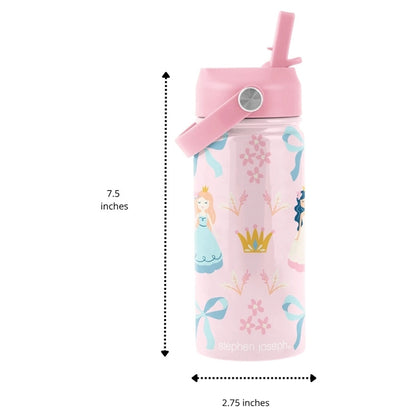 Stephen Joseph Insulated SS Bottle With Handle (Princess)
