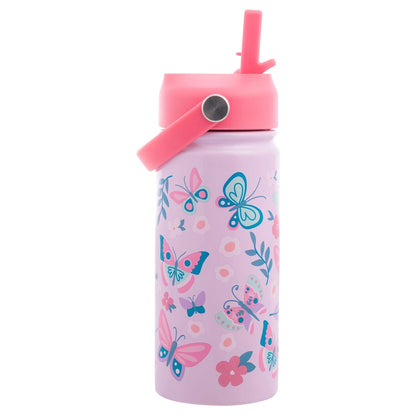 Stephen Joseph Insulated SS Bottle With Handle (Butterfly)