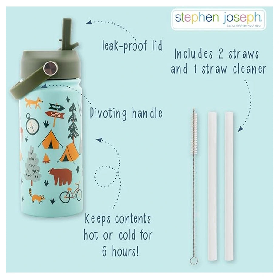 Stephen Joseph Insulated SS Bottle With Handle (Mermaid)