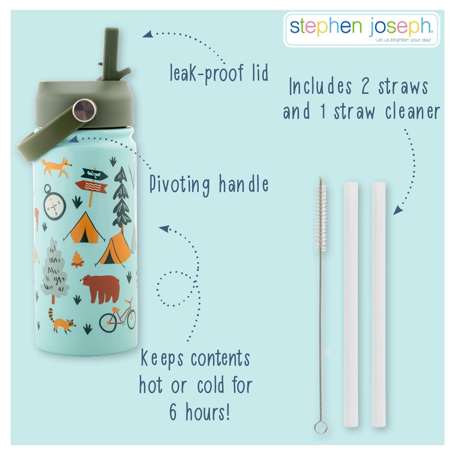 Stephen Joseph Insulated SS Bottle With Handle (Dragon)