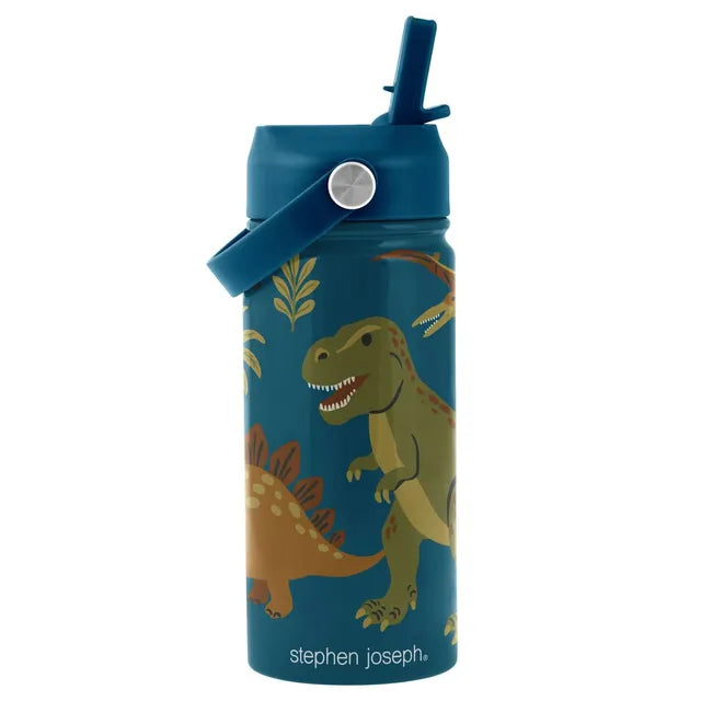 Stephen Joseph Insulated SS Bottle With Handle (Dino)