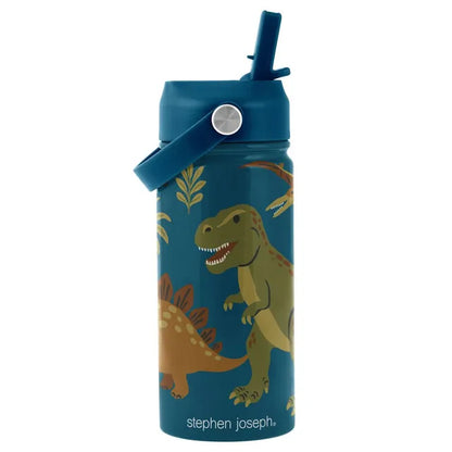 Stephen Joseph Insulated SS Bottle With Handle (Dino)