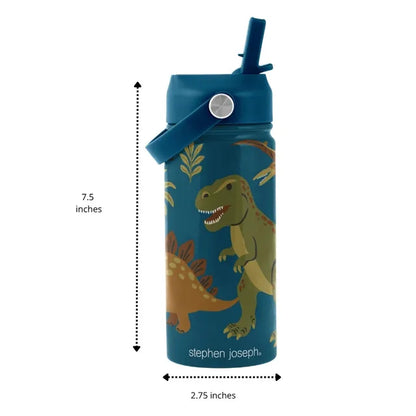Stephen Joseph Insulated SS Bottle With Handle (Dino)