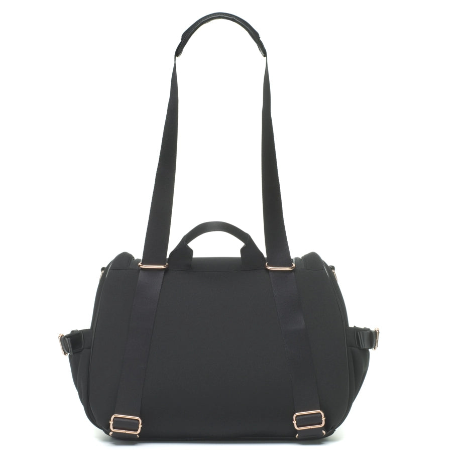 Storksak Poppy Luxe Diaper Bag (Black Scuba)