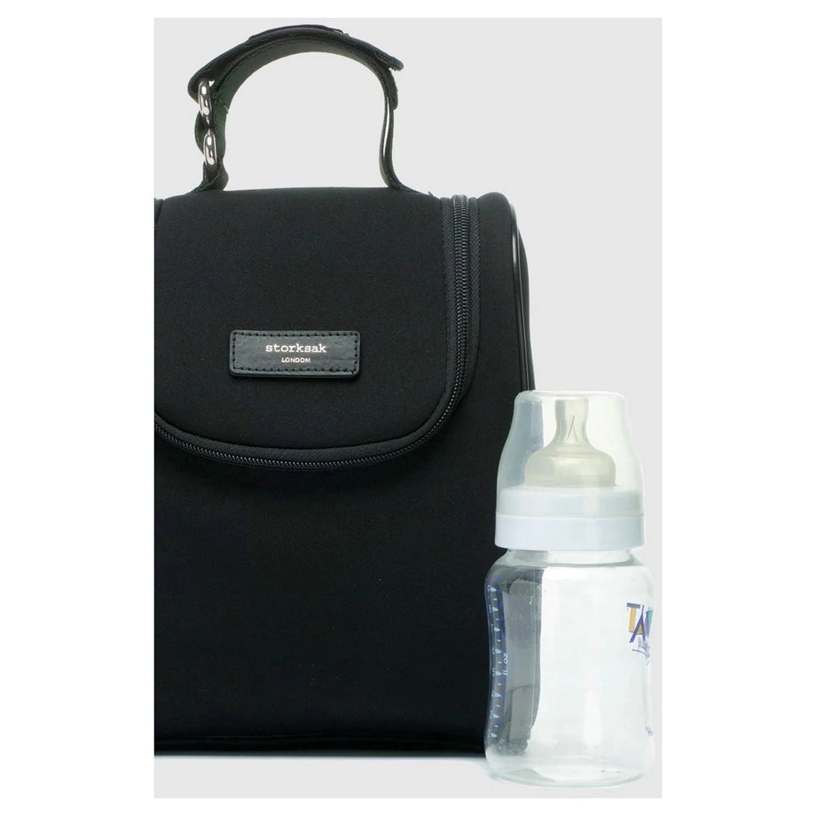 Storksak Poppy Luxe Diaper Bag (Black Scuba)