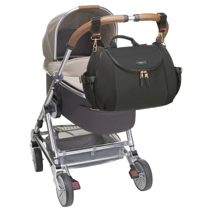 Storksak Poppy Luxe Diaper Bag (Black Scuba)