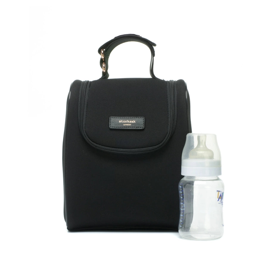 Storksak Poppy Luxe Diaper Bag (Black Scuba)