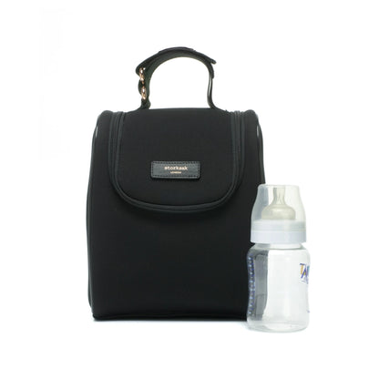 Storksak Poppy Luxe Diaper Bag (Black Scuba)