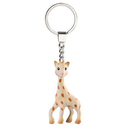 Sophie La Girafe Trio Giraffe Teether Teething Ring Key Chain So'Pure Gift Box (Brown & White)